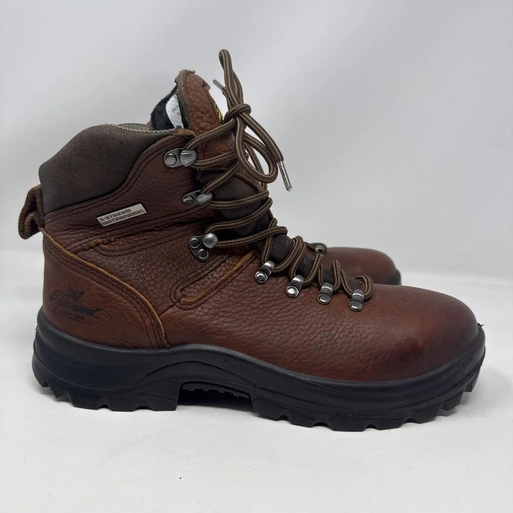 Thorogood Omni Series Men's 9 D shoes brown leather steel toe work boots Xstream